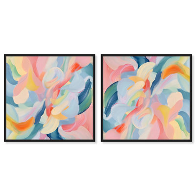«Gentle Huescape II», ensemble d'art sur toile Dopamine par Art Remedy