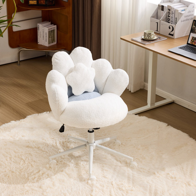 Chaise d'appoint Teddy, Blanc