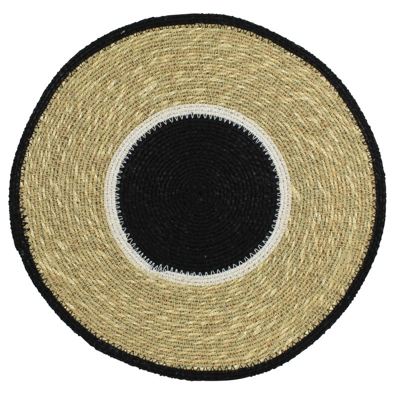 Napperon, ruppie maritime - Rnd, Blacks Blanc