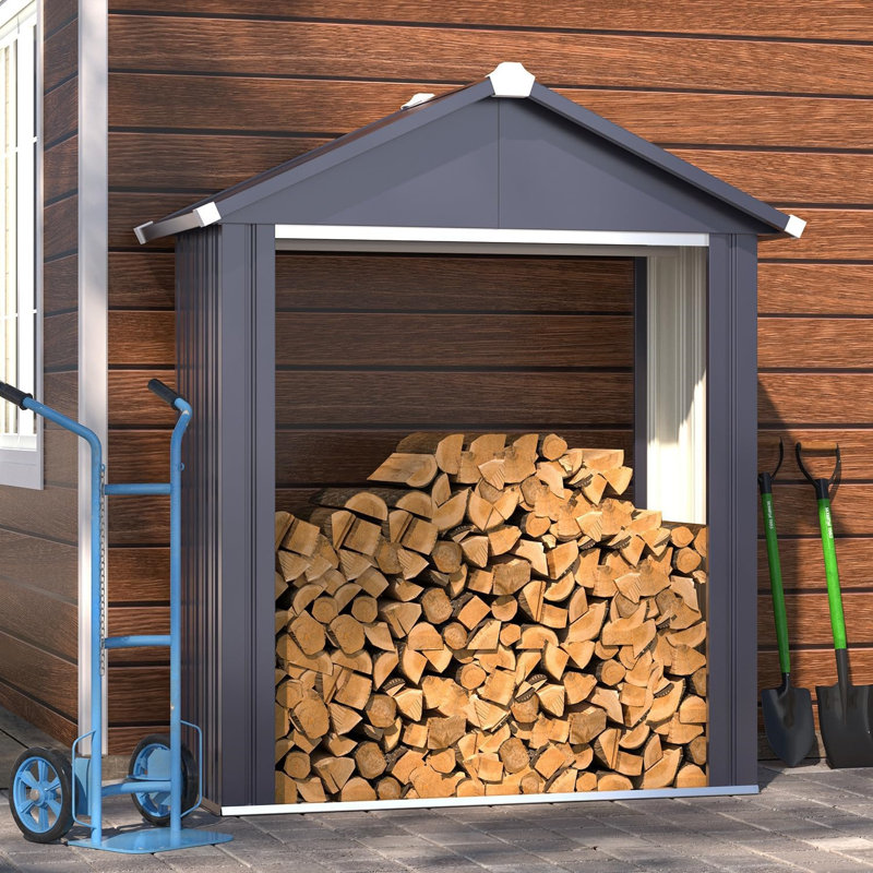 5X2 Outdoor Firewood Storage Shed