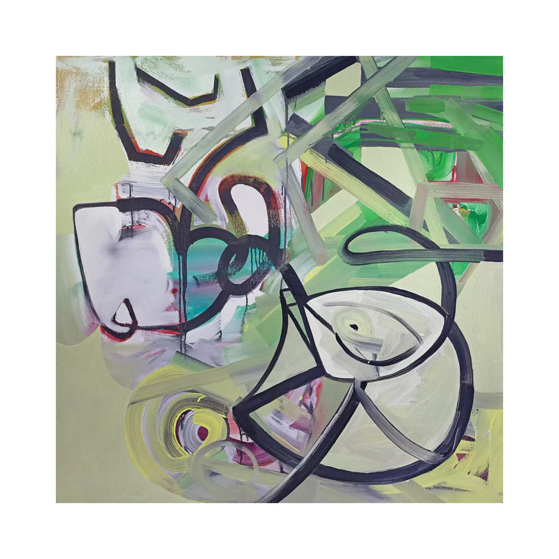 The Walk by Pamela Staker - Painting on Canvas, 30.48 cm H x 30.48 cm W, Wrapped Canvas