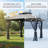 10x13 Gazebo, Outdoor Patio Gazebo With Mosquito Netting, Double Roof Metal Gazebo, Canopy For Backyard Covered Patio, Heavy Duty Gazebo Outdoor For Garden Deck Lawn-124949853-126133271