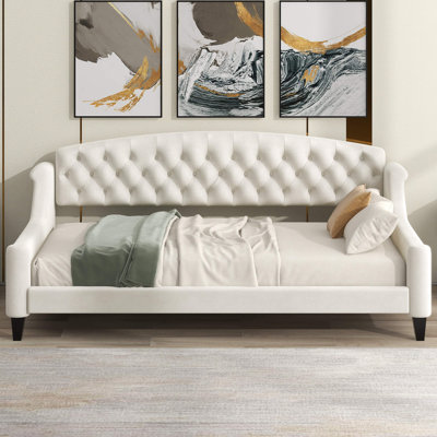 Modern Luxury Tufted Button Twin Size Daybed