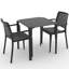 Chaise de patio empilable Aquil-593786441