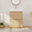 Ensemble de meuble-lavabo sur pied simple 24 po, meuble-lavabo sur pied avec lavabo en résine, 2 tiroirs-2066608838-2066608889