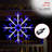Large Snowflake Decoration with Blue and White Motion LED Lights-395907608-395907609