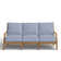 Haley Teak Outdoor Lattice Back Sofa
