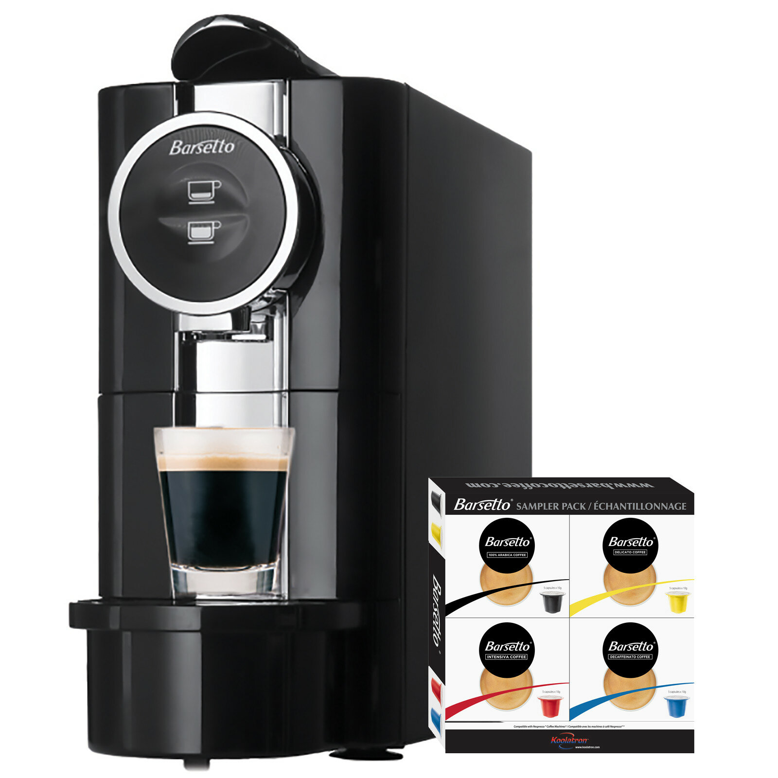 Cuisinart Single Serve Coffee Maker with Built-in Filter and Auto-Shut Off  Bundle with Coffee 24-count breakfast blend and Colombian Roast Single