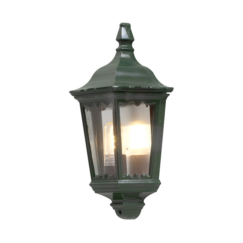 Firenze 49.5cm H Outdoor Wall Lantern, Motion Sensor, Green