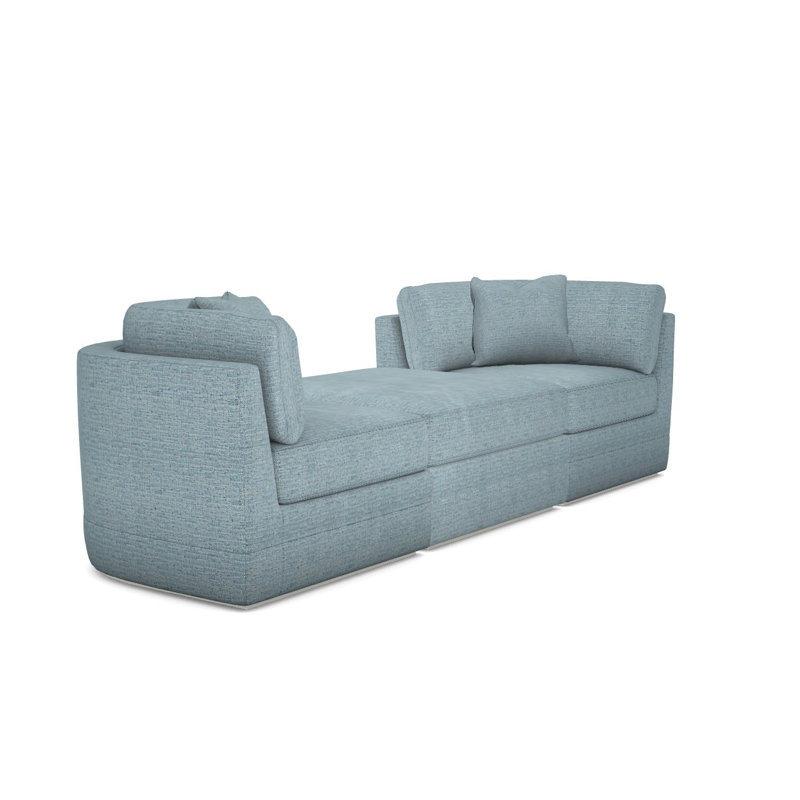 Thom Filicia Home Sectional, Casa Blanca, Tuck Cobalt Polyester Blend