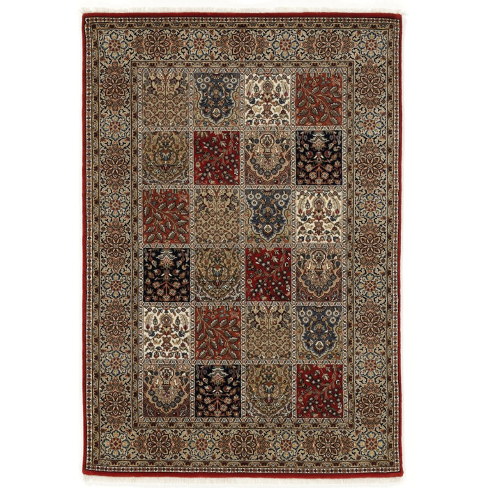 Astoria Grand Hand Knotted Red Rug | Wayfair.co.uk