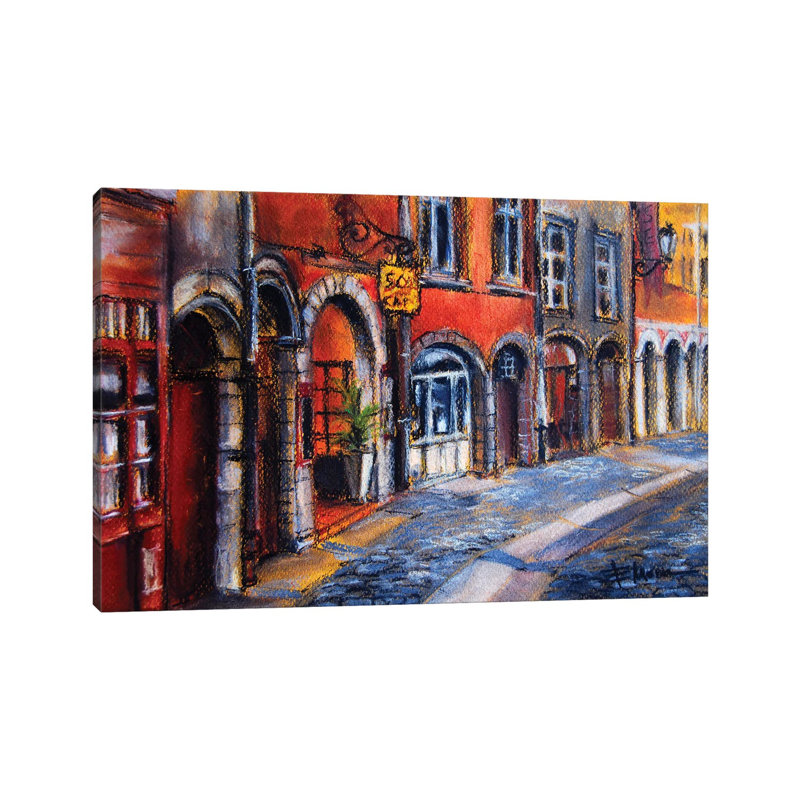 Colors Of Lyon II by Mona Edulesco - Wrapped Canvas Painting, 30.48 cm H x 45.72 cm W
