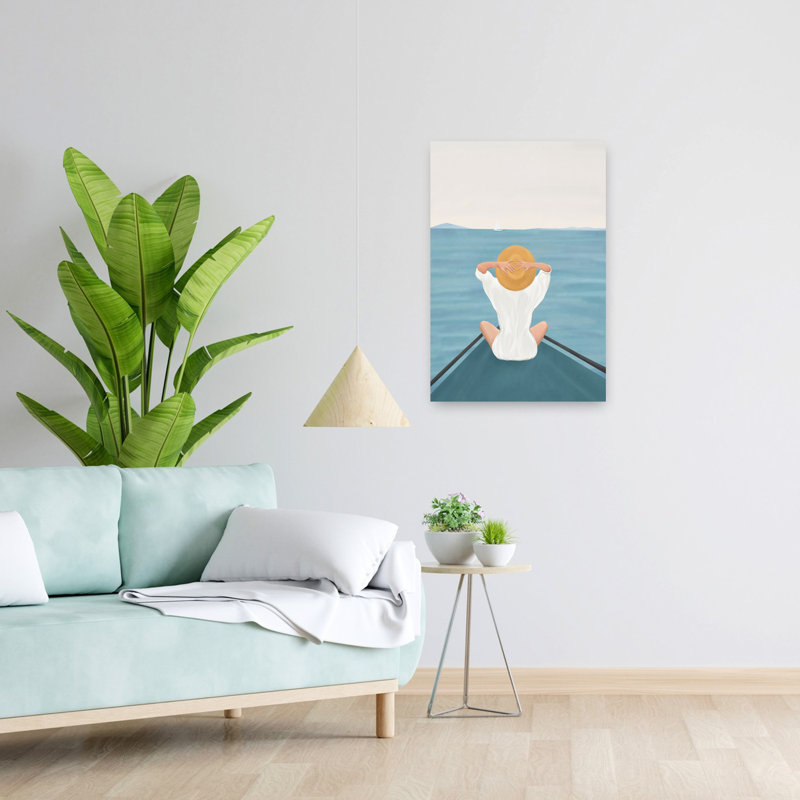 Summer Summer I, art mural contemporain, H 24 po x l 16 po