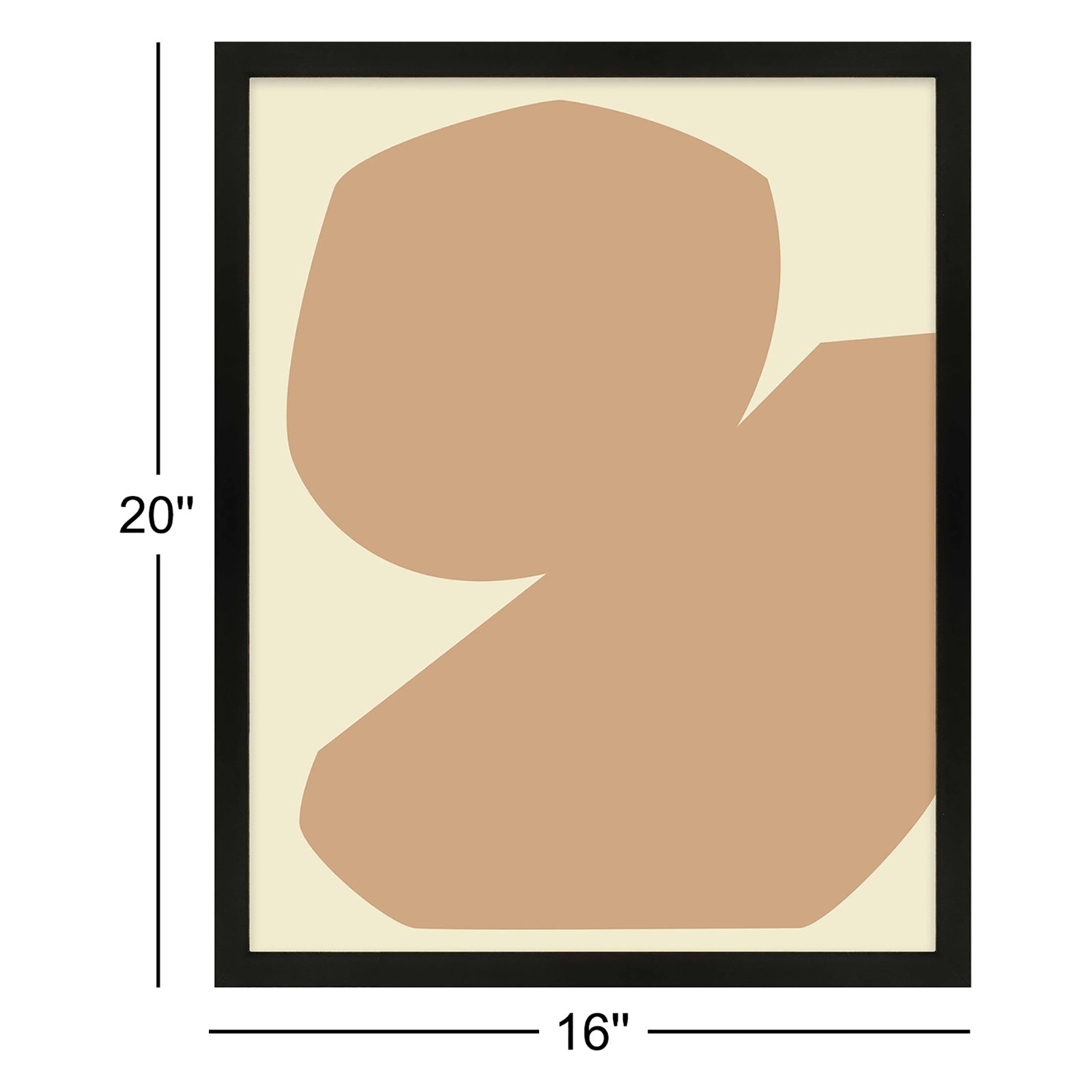 Component 3 by Michael Kempen, Black, 20" H x 16" W x 1.25" D