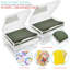 Ensemble de 6 bacs de rangement suspendus en plastique transparent Sorbus 