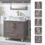 Meuble-lavabo autoportant moderne 30 po avec lavabo vasque