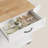 Tilt-Out Trash Bin Compartment Kitchen Island with Solid Wood Top, Drop-Leaf, Towel Rack, Faux Refrigerator Cabinet, Drawer & Locking  Wheels-159571998