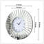 Horloge murale miroitante