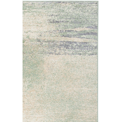 Tapis ivoire / sauge Azadeh