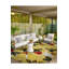 Tapis jaune hexagonal lavable à la machine-350058381