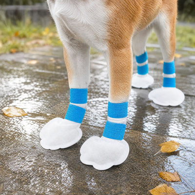 c loth pets scarf Dog Shoe Covers For Outdoor Use - Small Dog Foot Covers Waterproof And Do Not Come Off The Feet - Pet Foot Covers