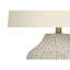 Lighting, H 26 po, lampe de table, céramique crème, abat-jour ivoire / crème, transitionnel