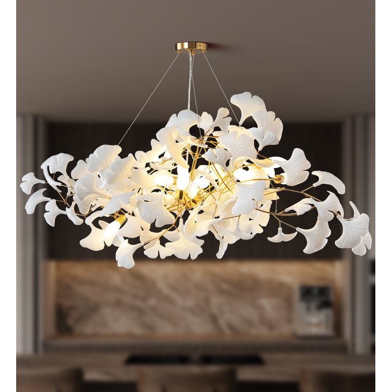 10 - Light Chandelier, Silver