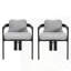 Chaise de patio d'extérieur en aluminium, ensemble de 2-32909292