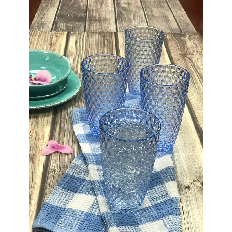 Verre à boire en acrylique Calera, Bleu, 16 oz