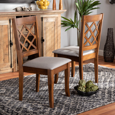 Aizlee Modern and Contemporary Upholstered Wood Dining Chair by Red Barrel Studio