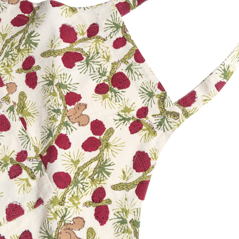 Floral Cotton Apron
