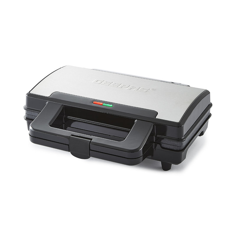 Geepas 1000W Deep Fill Toastie Maker 4 Slice Electric Grill Press