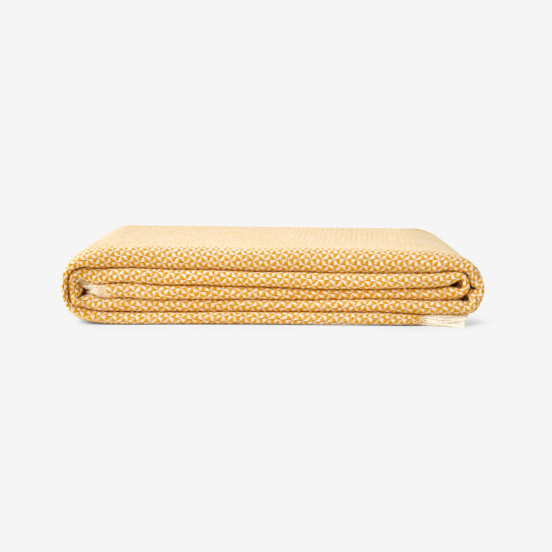 Cosey Throw Blanket, Mustard
