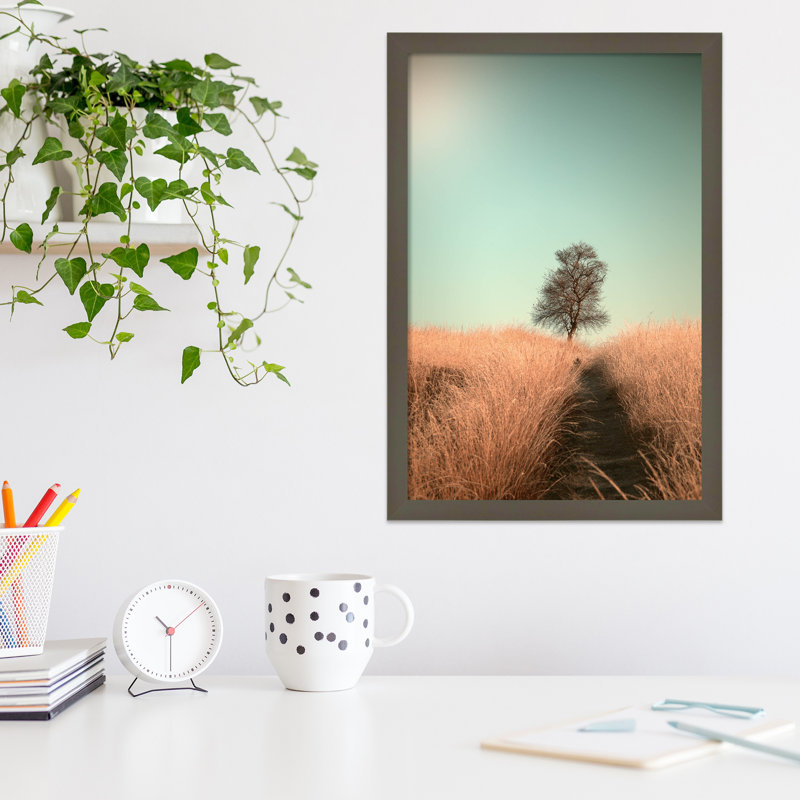 Grass And Path by Jaap Van Den, 15" W x 21" H, Gray