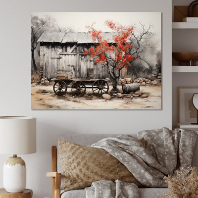 Barn Rustic Elegance I - Farmhouse Wall Art Living Room