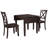 Space-saving Dining Table Sets With Solid Wood Construction, Modern Espresso Finish For Small Kitchens