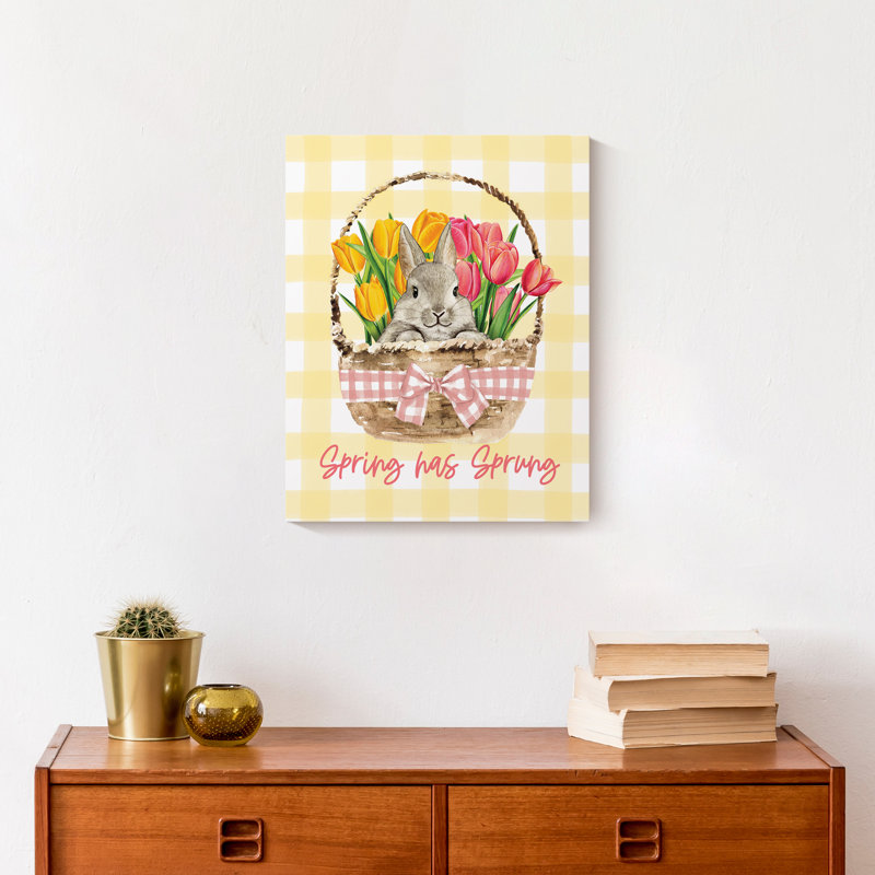 «Spring Has Sprung Basket» sur toile