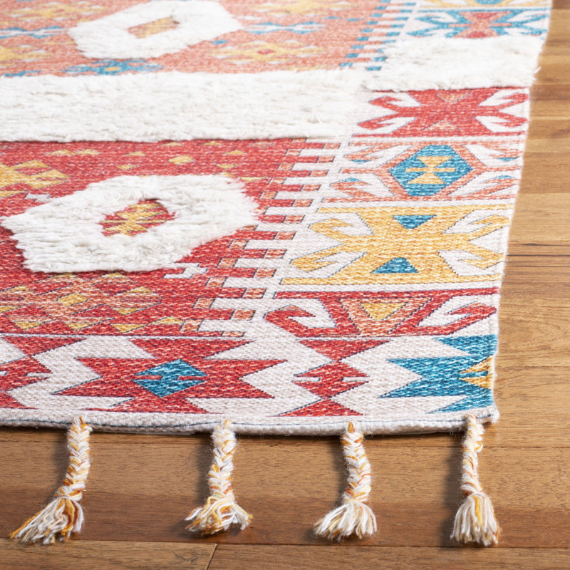 Tapis rouge en laine Joppatowne, Rectangle 8 pi x 10 pi
