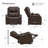 Genuine Leather Power Lift Recliner With Pocket And Lumbar Pillow-372809228
