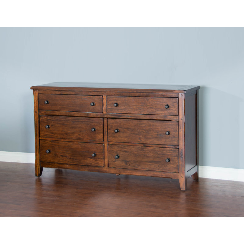 Deniela 64'' W 6 - Drawer Dresser, Dark Chocolate