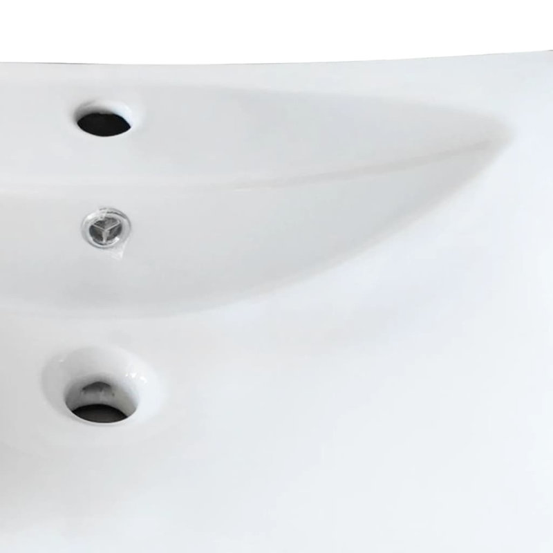 Metro Lane Markel 600mm L x 440mm W Ceramic Rectangular Sink, White