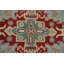 Light Blue Geometric Kazak Oriental Rug 5x7