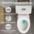 21 Inch Extra High Toilet with Skirted Design, White Ceramic Two-Piece Tall Toilet for Tall Users & Seniors with Siphon Jet, Soft-Close Seat, 1.1/1.28 GPF Dual Flush, 12" Rough-In-118434718