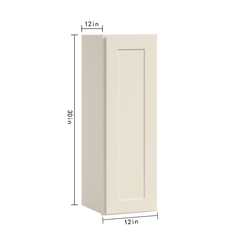 Armoire murale de style Shaker blanc antique l 12 po x P 12 po x H 30 po Homeibro Cozy Design, Shaker blanc antique