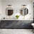 Geonaa 3 - Light Dimmable Black Vanity Light with Towel Bar Set