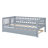 Wood Daybed With Trundle And Fence Guardrails-1840544074