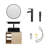 24'' Single Bathroom Vanity with Solid Surface Top