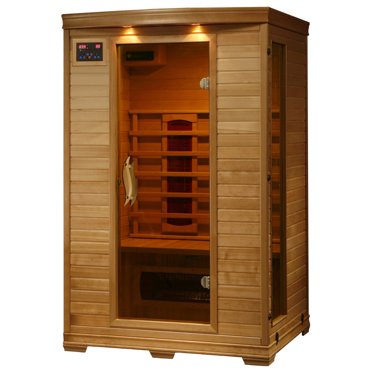  LUCHEN Sauna para una persona Sauna de infrarrojos lejanos Sauna  Spa Room Home Sauna seca de madera Canadiense Hemlock Wood 1260W Saunas  secas de bajo EMF Saunas secas Spa para una