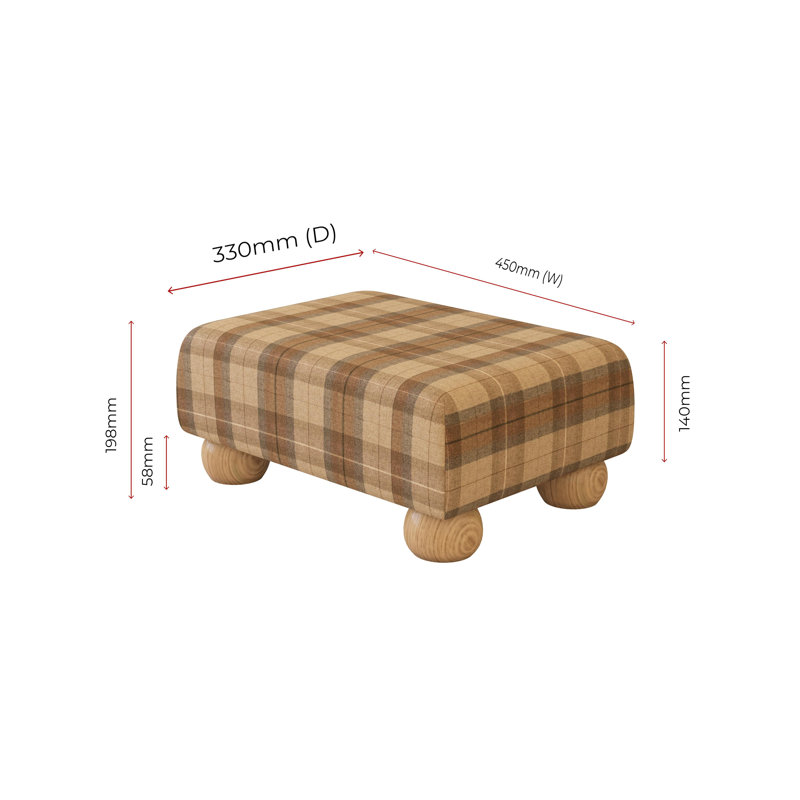 Manufactured Wood Accent Stool, Natural