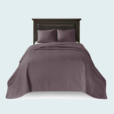 Reversible Bedspread Set Purple King